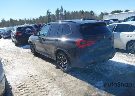 2022 BMW X3 xDrive30I из США, поврежденный, VIN WBX57DP06NN151940